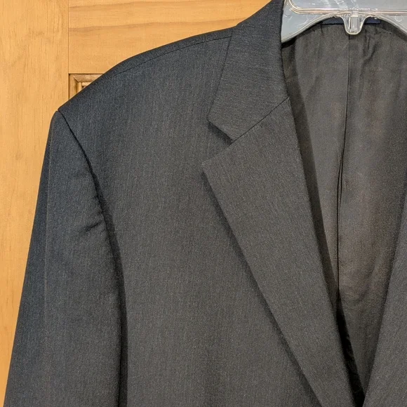 Nautica Blazer Jacket Sport Coat Wool 3 Button Corpcore Charcoal Gray Men's 42R - Picture 3 of 9